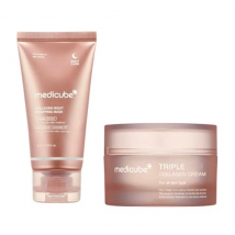 Medicube Triple Collagen Cream 4.0 &amp; Collagen Night Wrapping Mask 50 ml + 75 ml