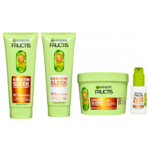 Garnier Keratin Sleek Quartet 200 ml + 200 ml + 370 ml + 50 ml