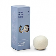 Laundry Sheets Wool Dryer Balls 3 pcs