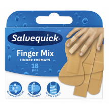 Salvequick Finger Mix Band Aids 18 pcs
