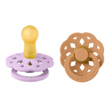 BIBS Boheme Latex Size 2 Violet Sky/Pumpkin 2 pcs