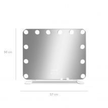 Gillian Jones Makeup Artist Mirror 12 LED Bulbs &amp; Smart Phone Holder 1 pcs