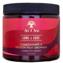 As I Am Long &amp; Luxe Growash Cleansing Creme Conditioner 454 g