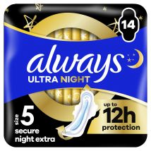 Always Ultra Veilige Nacht Extra Vleugels 14 st