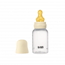 BIBS Baby Bottle Round Latex Slow Flow Ivory 150 ml