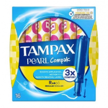 Tampax Pearl Compak Tampons Regular 16 pcs
