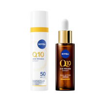 NIVEA Q10 Serum & Anti-Wrinkle SPF50 Face Creme 40 ml + 30 ml