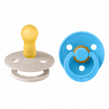 BIBS Colour 2 PACK Latex Size 2 Mushroom/Breeze 2 pcs