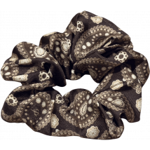 Silk&amp; Scrunchie Maxe Paisley Brown 1 st