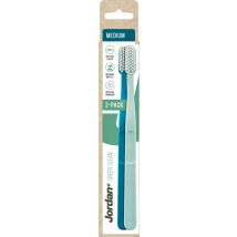 Jordan Toothbrush Green Clean Medium 2 st
