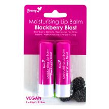 Pretty Moisturising Lip Balm Blackberry Blast 4.3 g + 4.3 g