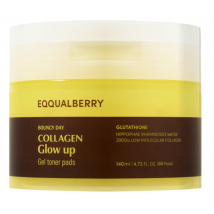 Eqqualberry Collagen Glow Up Gel Toner Pads 60 st