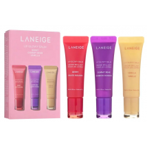 Laneige Lip Glowy Balm Trio Set Gummy Bear, Berry &amp; Vanilla 10 g + 10 g + 10 g