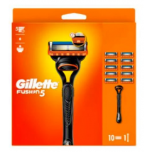 Gillette Fusion Value Pack Handle + 10 Blades 10 st