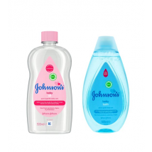 Johnson's Original Baby Oil + Baby Bath 500 ml + 500 ml