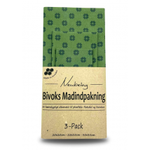 Newbeing Beeswax Food Wrap Green 3 pcs