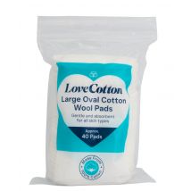 Love Cotton Large Oval Cotton Pads 40 pcs
