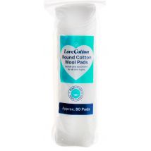 Love Cotton Round Cotton Pads 80 pcs
