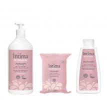 Intima Intims&aelig;be 500 ml + 60 ml + Intimserviet 500 ml + 60 ml + 10 st