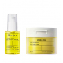 Biodance Vita Niacinamide Serum + Vita Niacinamide Gel Toner Pads 30 ml + 60 st