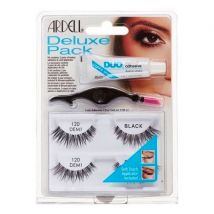 Ardell Eyelash Deluxe Pack 120 Demi Black 2 paar + 2,5 g + 1 st