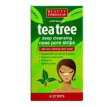 Beauty Formulas Tea Tree Deep Cleansing Nose Pore Strips 6 pcs