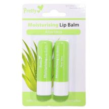 Pretty Moisturising Lip Balm Aloe Vera 2 x 4,3 g