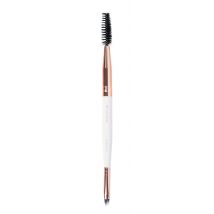 brushworks White &amp; Gold Brow Duo Brush 1 st