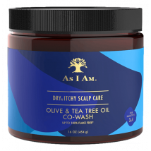 As I Am Olive &amp; Tea Tree Oil Co-Wash for Dry and Itchy Scalp 454 g