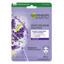 Garnier Moisture Bomb Super Hydrating &amp; Anti Fatigue Lavender Tissue Mask 1 st
