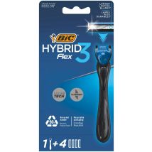 Bic Hybrid 3 Flex Scheermes &amp; Scheermesjes 1 st + 4 st