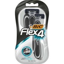 Bic Flex 4 Wegwerpscheermessen 3 st