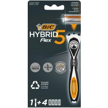Bic Hybrid 5 Flex Scheermes &amp; Scheermesjes 1 st + 4 st