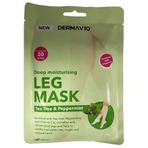 DermaV10 Leg Mask Tea Tree &amp; Peppermint 1 st
