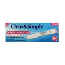 Clear &amp; Simple Weeks Indicator Pregnancy Test 1 pcs