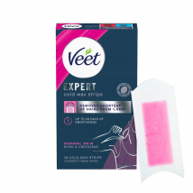 Veet Expert Cold Wax Strips Bikini &amp; Onderarm Normale Huid 6 st