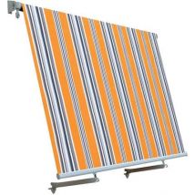 T1372705/B - Tenda da sole a caduta con bracci 245x300 cm riga gialla