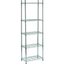 S1775002 - Scaffale cromato 5 piani L 60 cm