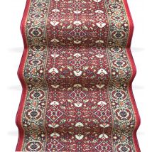 Passatoia Scala Bordata 67x500 cm Ingresso Corridoio Tappeto Cucina Gradini Bordeaux
