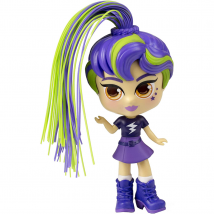 Curligirls Pop Teenage Play Doll Purple & Green Magic Hair 14cm - Charli