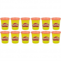 Play-Doh Bulk 12-Pack of Red Non-Toxic Modelling Compound 113g Cans