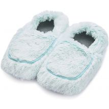 Warmies Lavendar Scented Microwavable Plush Slippers (Marshmallow Mint) 687228