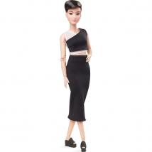 Barbie Signature Looks Doll Model #3 Petite Short Black Hair