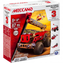 Meccano 3 Model Set Rescue Squad Car Building Kit