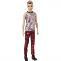 Barbie Fashionista Doll Zip Case Ken Punk Rock Rocker Doll