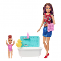 Barbie Babysitters Including Playset with Bathtub