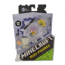 Minecraft Steve, Ocelot & Attacking Ghost Mini Action Figures