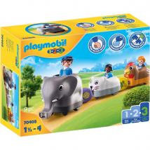 Playmobil 1.2.3 Animal Train Set