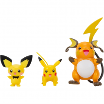 Pokemon Evolution Pichu Pikachu Raichu Multi-Pack Figures