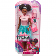 Barbie Princess Adventure Fantasy Doll Curly Black Hair & Green Skirt